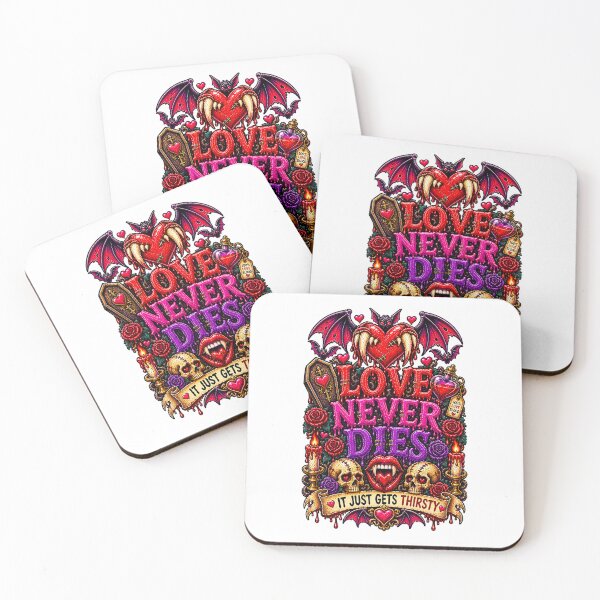 Item preview,  DARK LOVE ❤️ - MONSTER ROMANCE COLLETION - VAMPIRE LOVE -  LOVE NEVER DIES - IT JUST GETS THIRSTY designed and sold by WheelieGdArt.