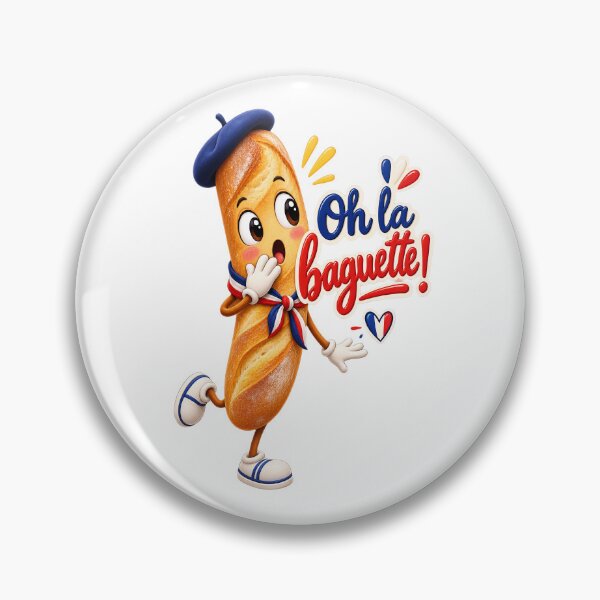 Item preview, Oh La Baguette ! Cute French Bread Character with Beret & Scarf designed and sold by OhLaBaguette.