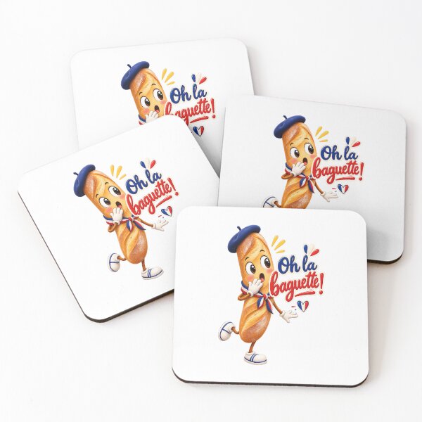 Item preview, Oh La Baguette ! Cute French Bread Character with Beret & Scarf designed and sold by OhLaBaguette.