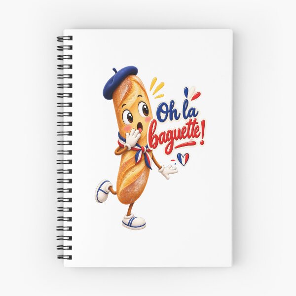 Item preview, Oh La Baguette ! Cute French Bread Character with Beret & Scarf designed and sold by OhLaBaguette.