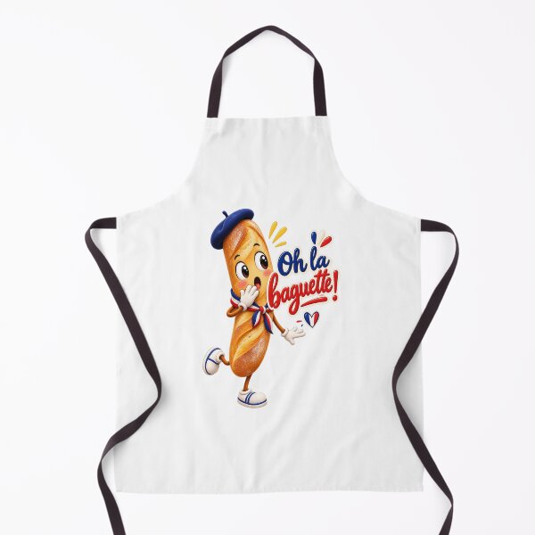 Item preview, Oh La Baguette ! Cute French Bread Character with Beret & Scarf designed and sold by OhLaBaguette.