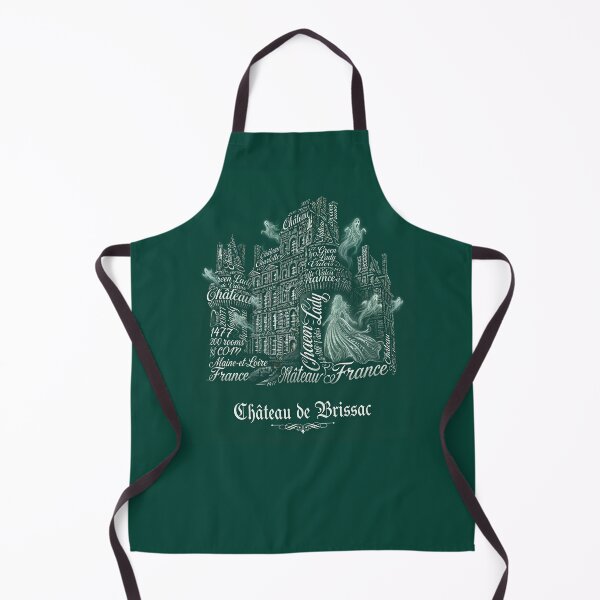 Item preview, Chateau de Brissac France Green Lady Ghost Typography Art designed and sold by naughty-raccoon.