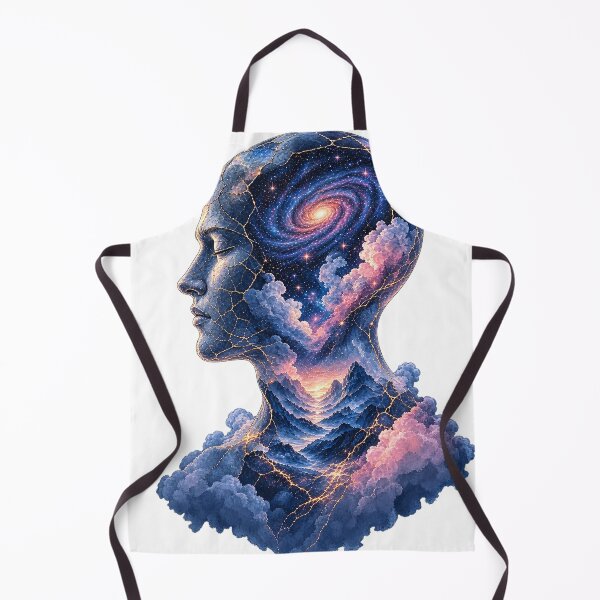 Item preview, Cosmic Mind Galaxy Head | Universe Within Surreal Art designed and sold by RobertArt08.