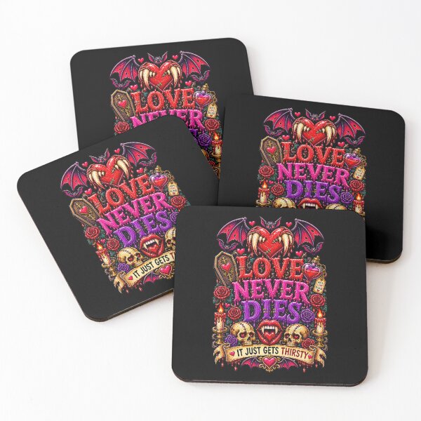 Item preview, DARK LOVE ❤️ - MONSTER ROMANCE COLLETION -  VAMPIRE LOVE -   LOVE NEVER DIES - IT JUST GETS THIRSTY v2 designed and sold by WheelieGdArt.