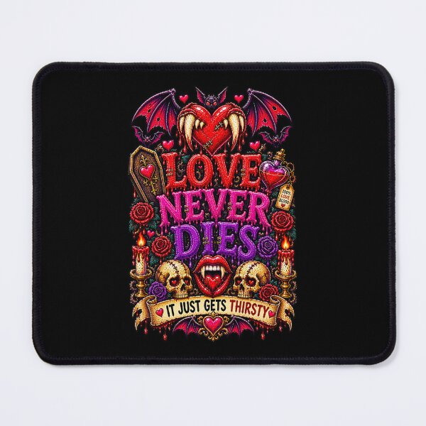 Item preview, DARK LOVE ❤️ - MONSTER ROMANCE COLLETION -  VAMPIRE LOVE -   LOVE NEVER DIES - IT JUST GETS THIRSTY v2 designed and sold by WheelieGdArt.