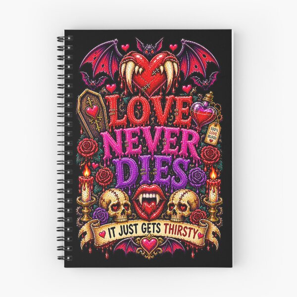 Item preview, DARK LOVE ❤️ - MONSTER ROMANCE COLLETION -  VAMPIRE LOVE -   LOVE NEVER DIES - IT JUST GETS THIRSTY v2 designed and sold by WheelieGdArt.