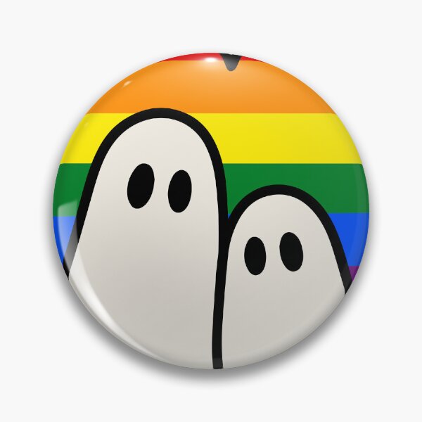 Item preview, Pride Ghost love – Kawaii Halloween LGBTQ Heart designed and sold by Cannaxes Studio.