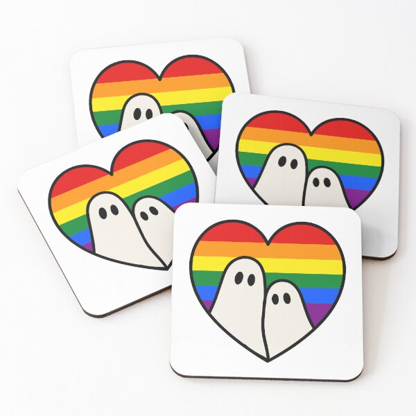 Item preview, Pride Ghost love – Kawaii Halloween LGBTQ Heart designed and sold by Cannaxes Studio.