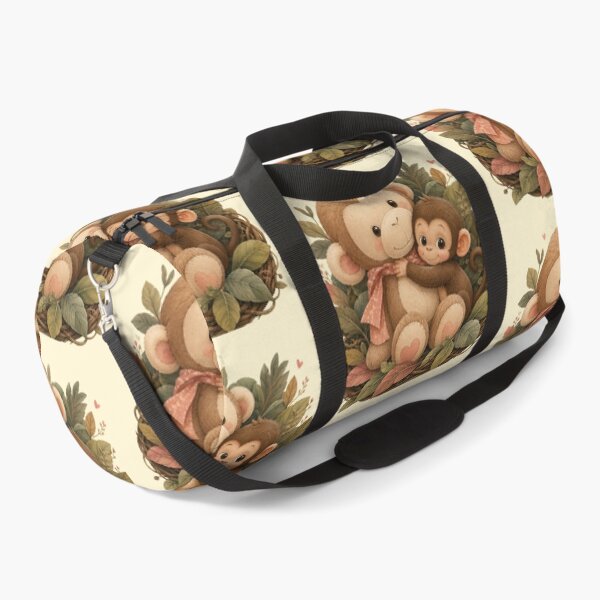 Item preview, Little Monkey and Plush Friend Wholesome Animal Graphic Tee designed and sold by Fanverse Merchandise.