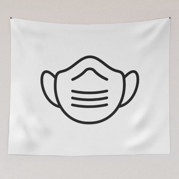 Item preview, Protective Face Mask Line Icon designed and sold by VectorForge Studio.