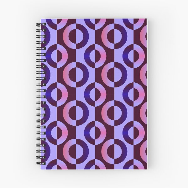 Item preview, Retro Neon Circles Geometric Pattern designed and sold by Zaya_art.