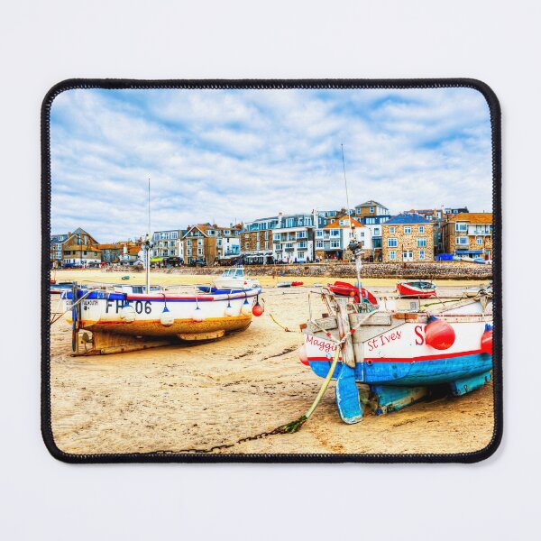 Item preview, St Ives Harbour Boats at Listing Low Tide, Cornwall, England designed and sold by Paul Thompson Photography.