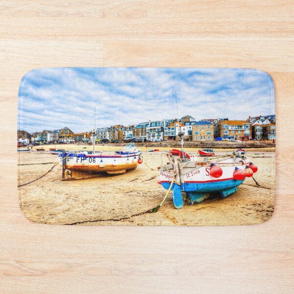 Item preview, St Ives Harbour Boats at Listing Low Tide, Cornwall, England designed and sold by Paul Thompson Photography.
