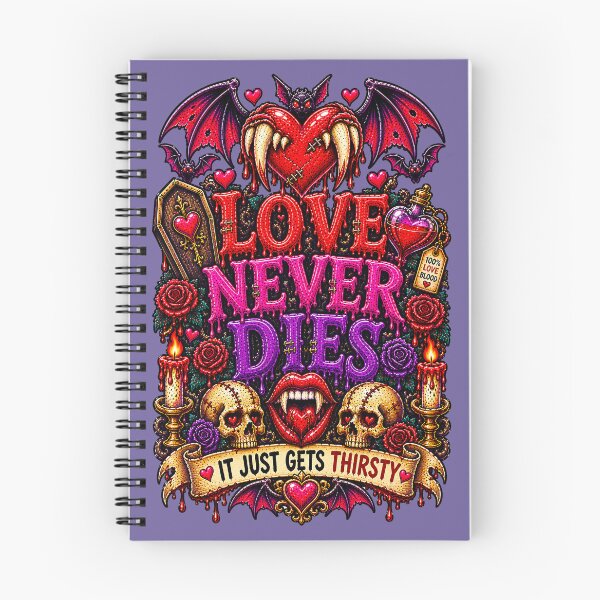 Item preview, DARK LOVE ❤️ - MONSTER ROMANCE COLLETION -  VAMPIRE LOVE -    LOVE NEVER DIES - IT JUST GETS THIRSTY v3 designed and sold by WheelieGdArt.