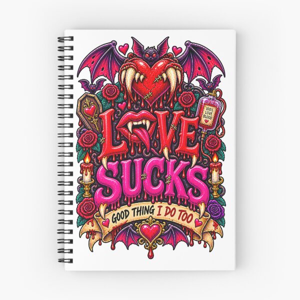 Item preview, DARK LOVE ❤️ - MONSTER ROMANCE COLLETION - VAMPIRE LOVE -  LOVE SUCKS - GOOD THING I DO TOO designed and sold by WheelieGdArt.