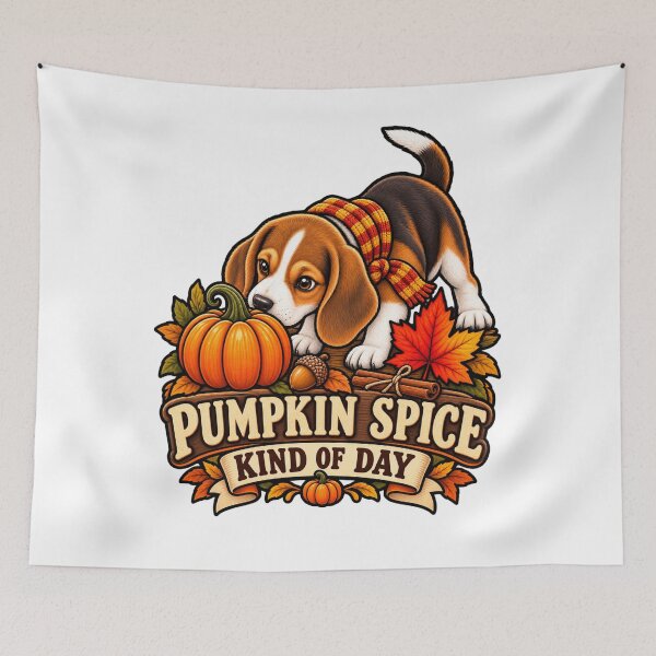 Item preview, Pumpkin Spice Kind Of Day Beagle | Cute Beagle Fall Thanksgiving Dog designed and sold by KnrNazimTHRE4DS.
