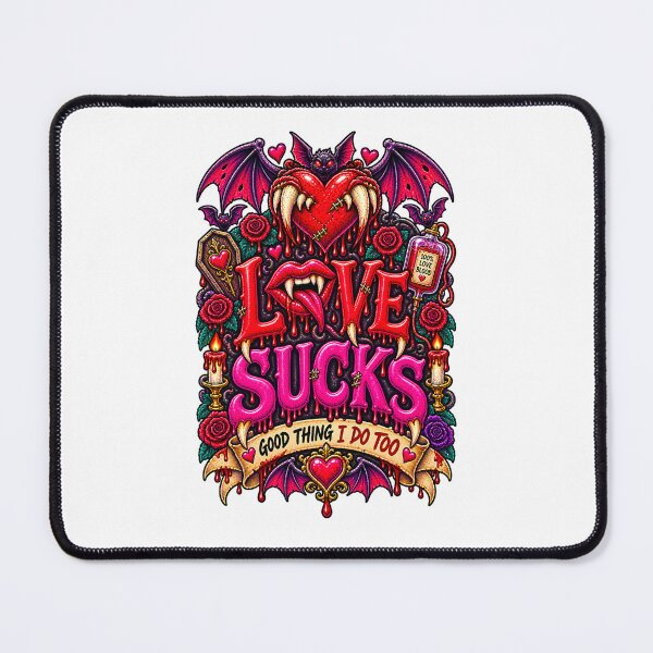 Item preview, DARK LOVE ❤️ - MONSTER ROMANCE COLLETION - VAMPIRE LOVE -  LOVE SUCKS - GOOD THING I DO TOO designed and sold by WheelieGdArt.
