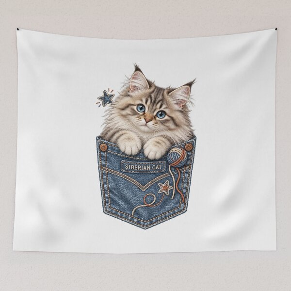 Item preview, Cute Siberian Pocket Cat designed and sold by AMICO77.