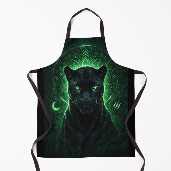 Item preview, Black Panther with Glowing Green Sigil designed and sold by Lineer22.