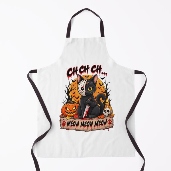 Item preview, Black Cat Horror Halloween Meow Meow Meow designed and sold by afr-saad.
