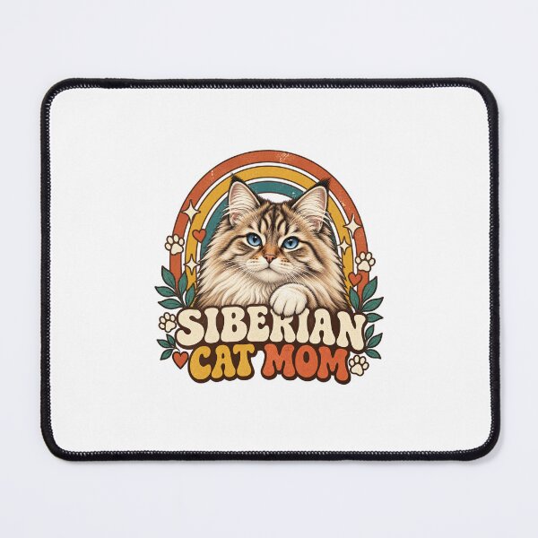 Item preview, Retro Siberian Cat Mom Art designed and sold by AMICO77.