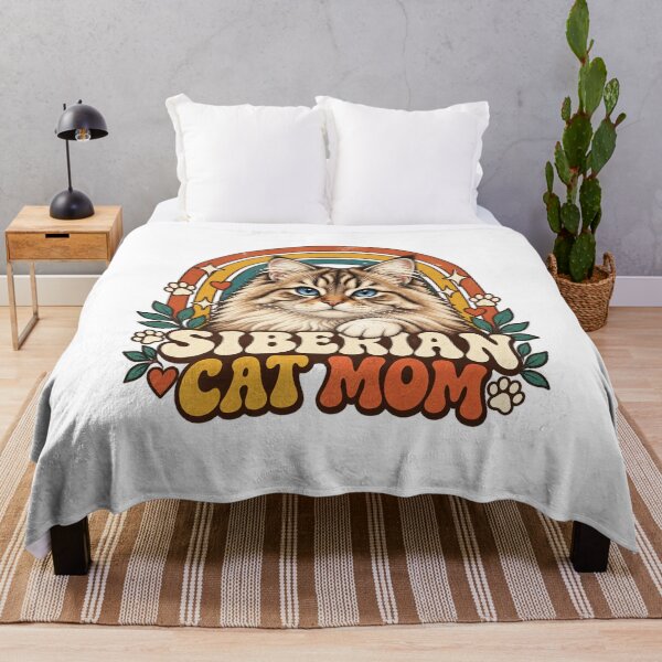 Item preview, Retro Siberian Cat Mom Art designed and sold by AMICO77.