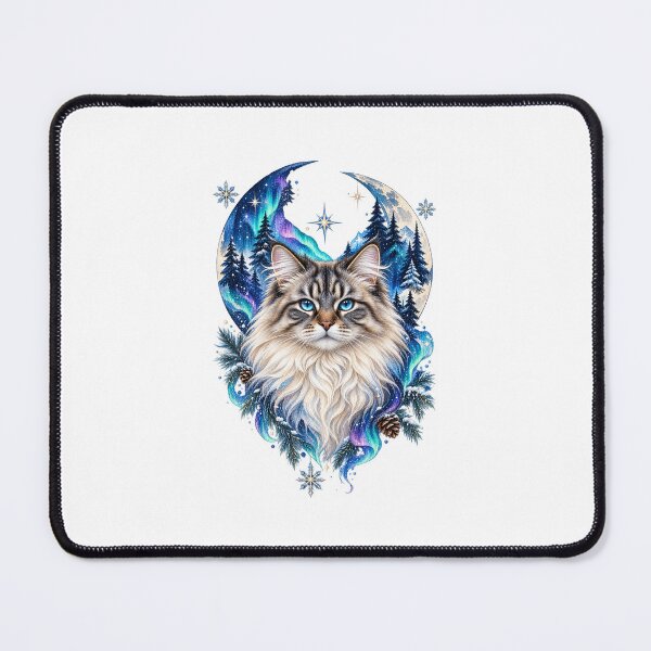 Item preview, Celestial Siberian Cat Watercolor designed and sold by AMICO77.