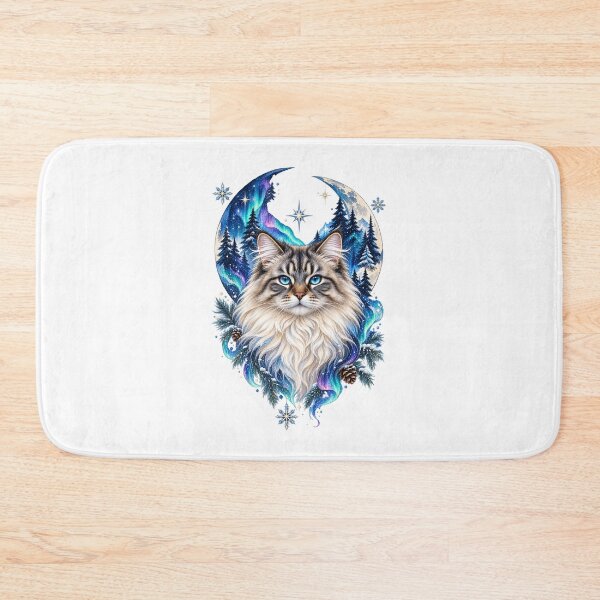Item preview, Celestial Siberian Cat Watercolor designed and sold by AMICO77.
