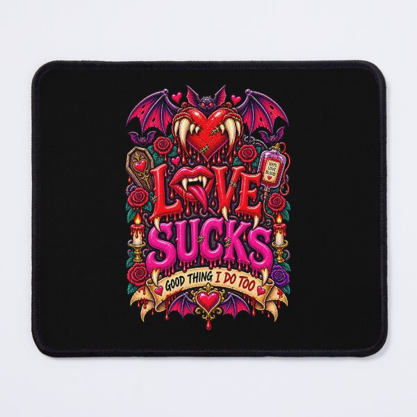 Item preview, DARK LOVE ❤️ - MONSTER ROMANCE COLLETION -  VAMPIRE LOVE -   LOVE SUCKS - GOOD THING I DO TOO v2 designed and sold by WheelieGdArt.