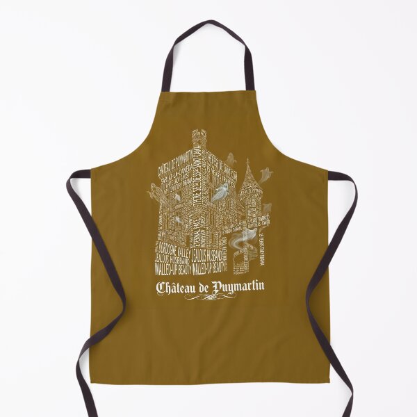 Item preview, Chateau de Puymartin France White Lady Ghost Typography Art designed and sold by naughty-raccoon.
