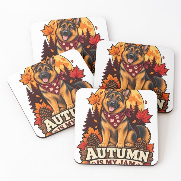 Item preview, Autumn Is My Jam German Shepherd | Cute GSD Fall Thanksgiving Dog designed and sold by KnrNazimTHRE4DS.