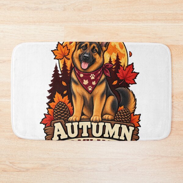 Artikelvorschau, Autumn Is My Jam German Shepherd | Cute GSD Fall Thanksgiving Dog entworfen und verkauft von KnrNazimTHRE4DS.