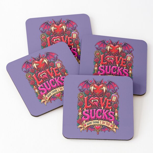 Item preview, DARK LOVE ❤️ - MONSTER ROMANCE COLLETION -  VAMPIRE LOVE -  LOVE SUCKS - GOOD THING I DO TOO v3 designed and sold by WheelieGdArt.