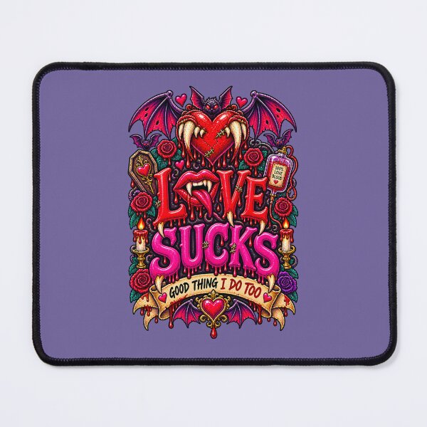 Item preview, DARK LOVE ❤️ - MONSTER ROMANCE COLLETION - VAMPIRE LOVE - LOVE SUCKS - GOOD THING I DO TOO v3 designed and sold by WheelieGdArt.