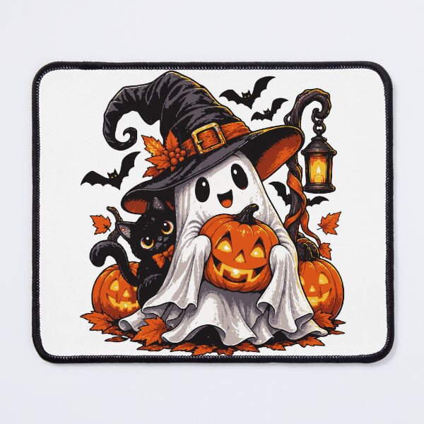 Item preview, Cute Witch Ghost and Black Cat Halloween Pumpkin designed and sold by Sunday.Supply.