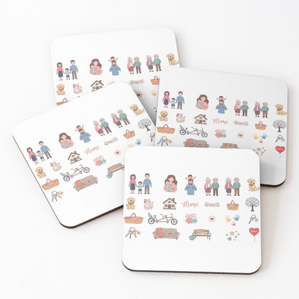 Item preview, Cute Family Home Love Everyday Life Planner Aesthetic Sticker Sheet designed and sold by Rehnair.