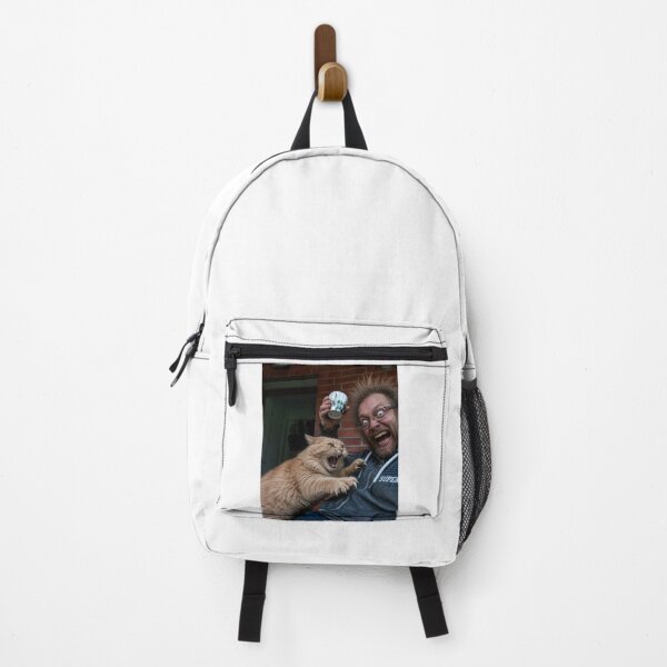 Item preview, Crazy guy and cat designed and sold by DarkRoastDesign.