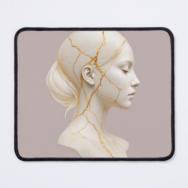 Item preview, Kintsugi Golden Cracks Sculpture | Healing Beauty Art designed and sold by RobertArt08.