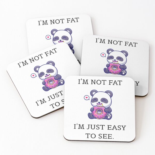 Item preview, I'M NOT FATI'M JUST EASY TO SEE. designed and sold by DarkRoastDesign.