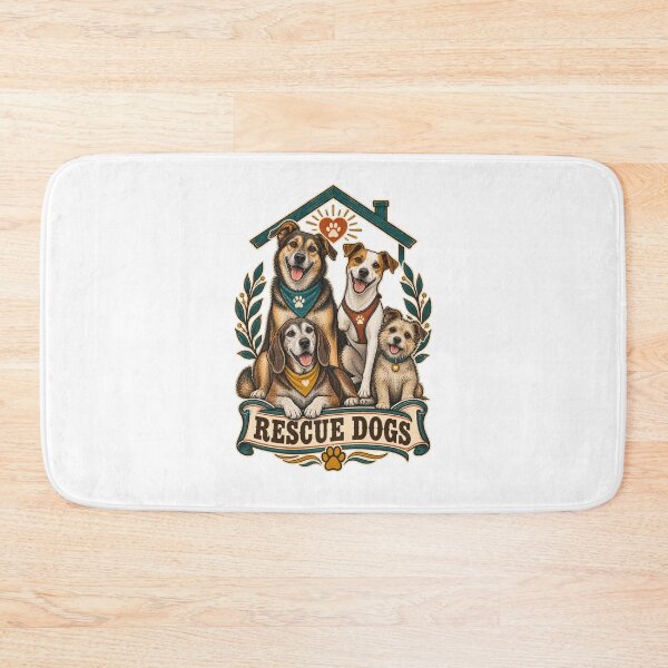 Item preview, Dog Appreciation Day Rescue Dogs Art designed and sold by AMICO77.