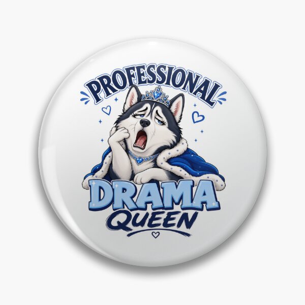 Item preview, Professional Drama Queen Husky Dog Dad Funny Kawaii T-Shirt designed and sold by Ashley critters.