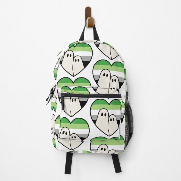Item preview, Aromanitc Kawaii Ghosts – Halloween LGBTQ Pride Heart designed and sold by Cannaxes Studio.