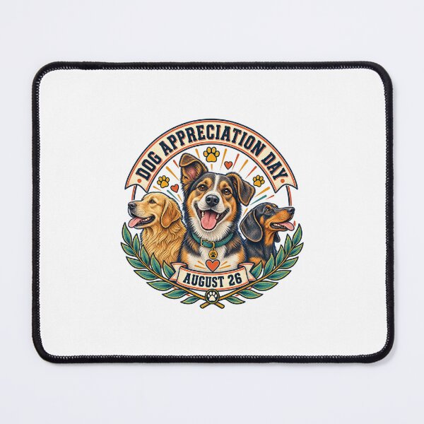 Item preview, Dog Appreciation Day Vintage August 26 Badge designed and sold by AMICO77.