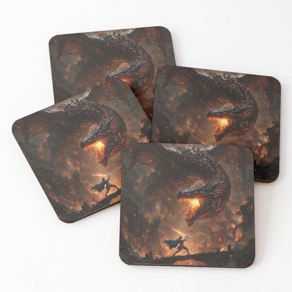 Item preview, Dragon Slayer on a Bridge Over Lava designed and sold by Lineer22.