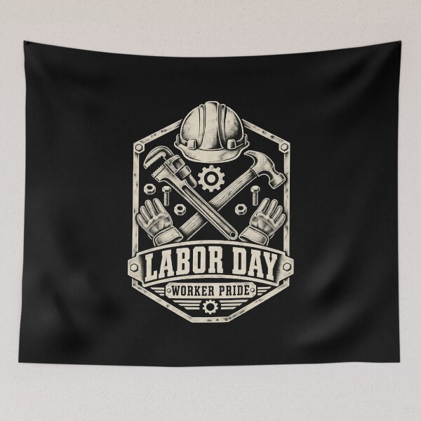 Item preview, Labor Day Vintage Workwear Badge designed and sold by AMICO77.