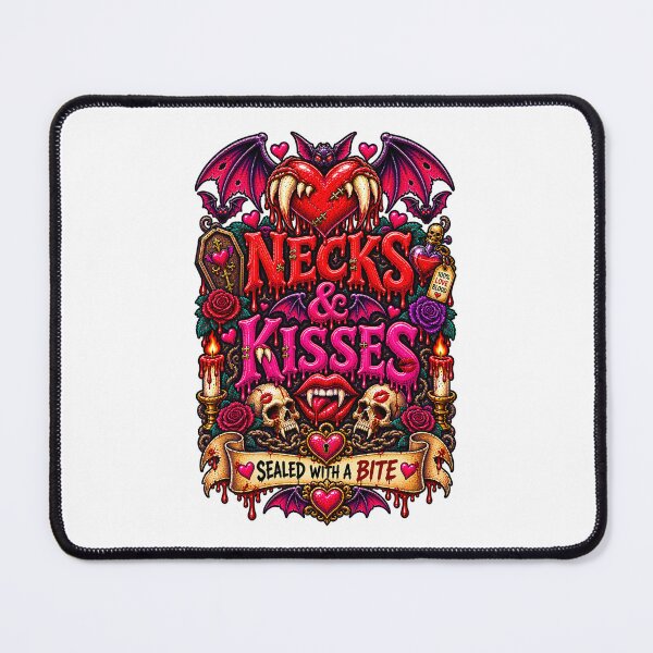 Item preview, DARK LOVE ❤️ - MONSTER ROMANCE COLLETION - VAMPIRE LOVE - NECKS & KISSES - SEALED WITH A BITE designed and sold by WheelieGdArt.
