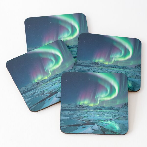 Item preview, Aurora Borealis Over Frozen Sea designed and sold by sapirzi.