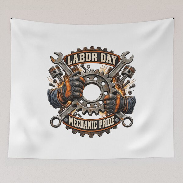 Item preview, Labor Day Mechanic Gear Worker Pride designed and sold by AMICO77.