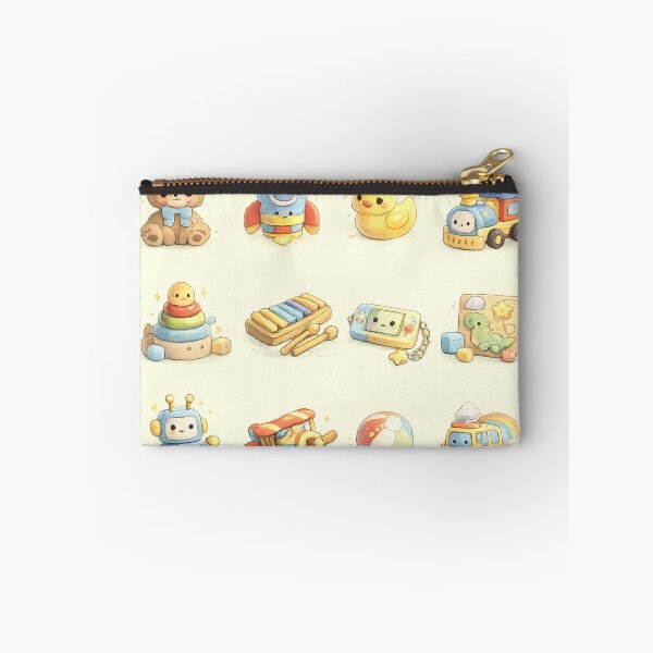 Item preview, Cute Vintage Baby Toys Teddy Bear Rocket Train Pastel Aesthetic Sticker pack Sheet designed and sold by Rehnair.