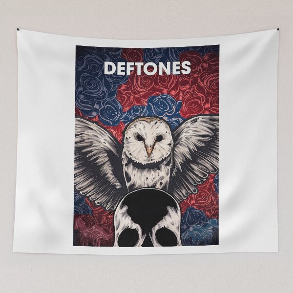 Item preview, Concert Skull And Owl Deftones Poster designed and sold by qiwezyaung.